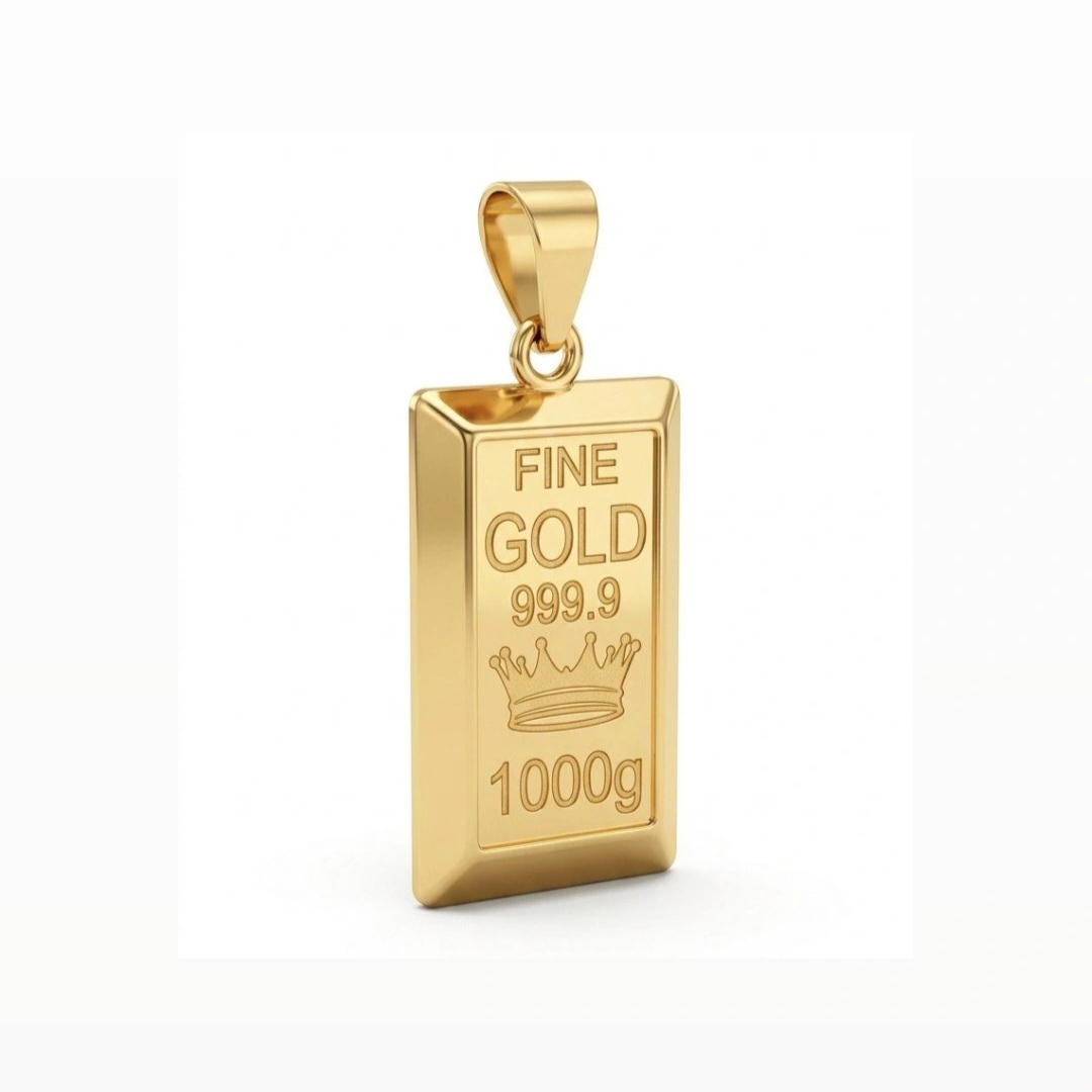 مدال شمش کد 2 عیار 750 وزن 0.97 گرم - طلا و جواهری فانی