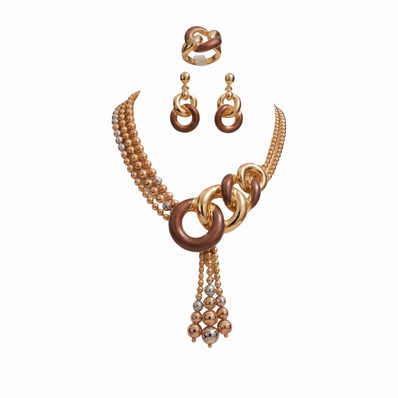 سرویس کارتیه اینوا عیار 750 وزن 83.82 گرم - طلا و جواهری فانی